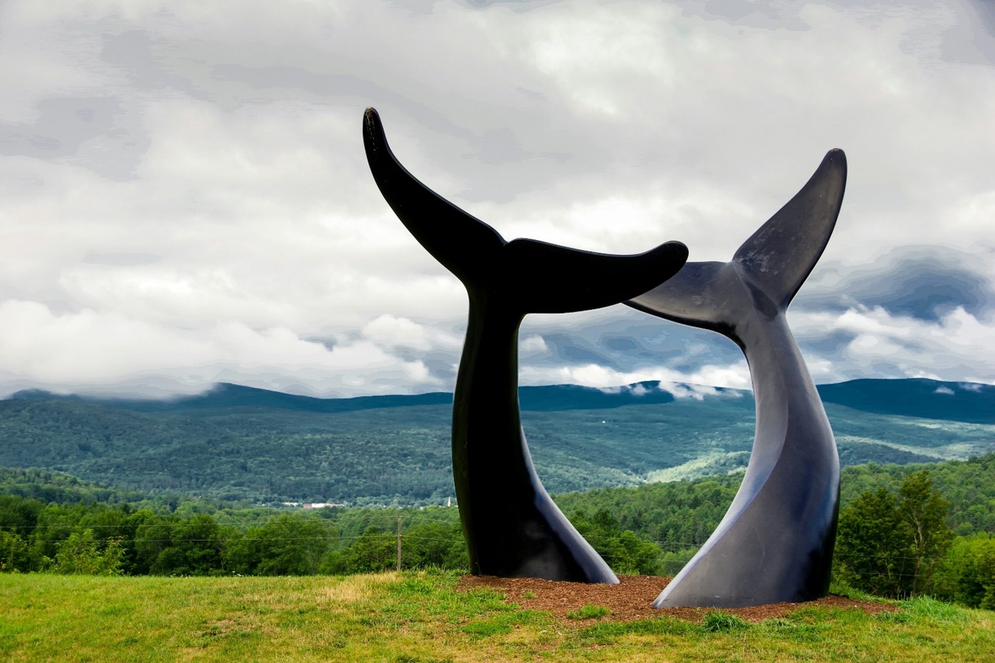 Whales Tails Monument in Randolph, VT. 