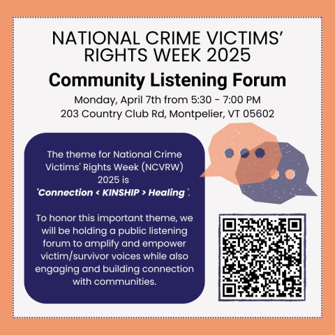 Graphic of NCVRW Listening Forum Flyer