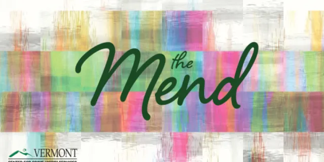 Image of the Mend Podcast logo. 